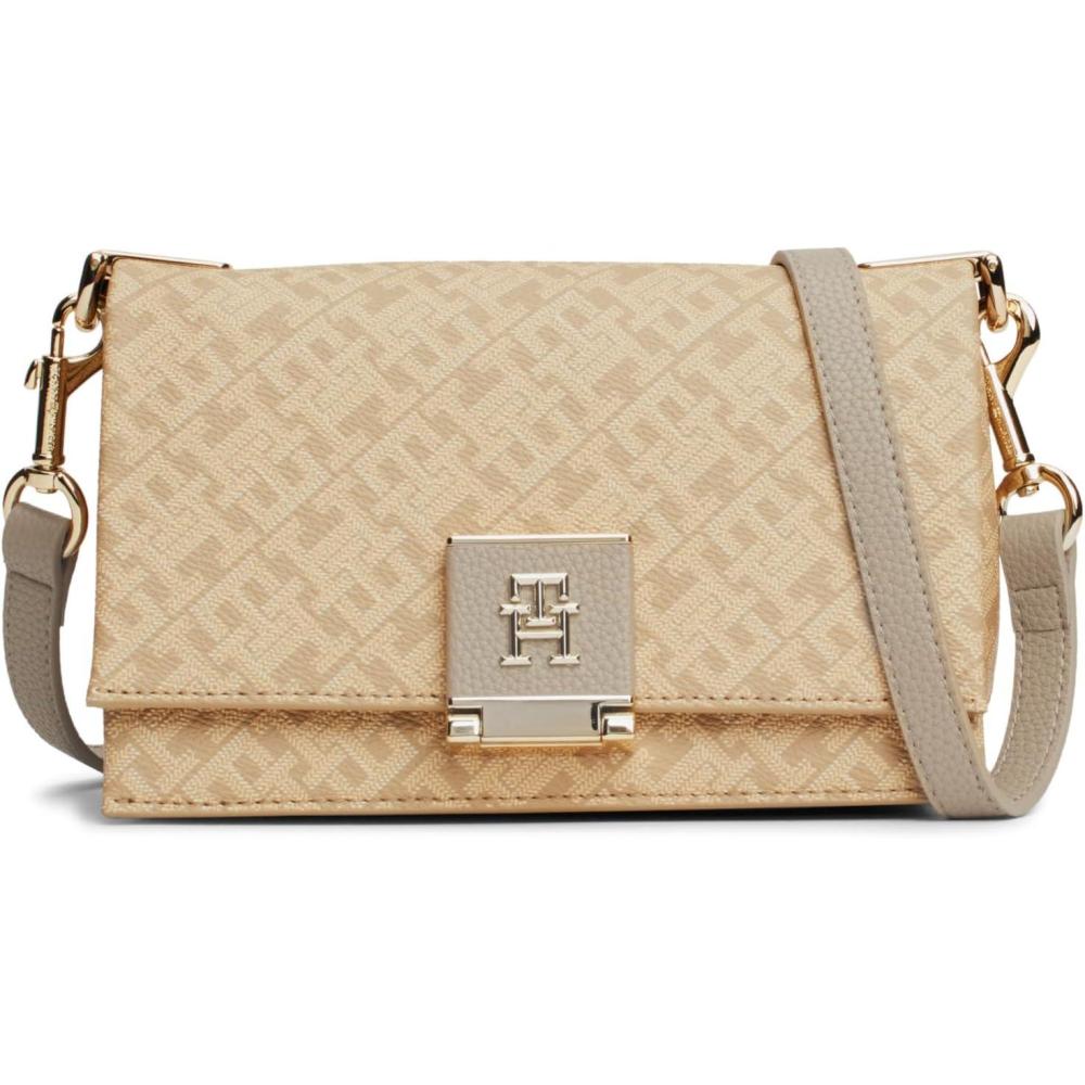 imageTommy Hilfiger womens Leather Crossbody Bag With Crossbody StrapBeige