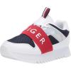 White Smooth/Navy Mesh/Red/Metallic