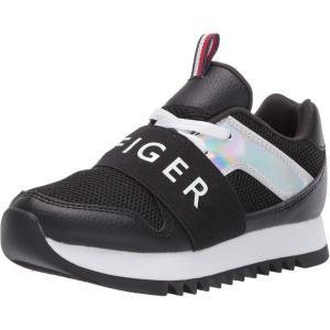 Tommy Hilfiger Girl’s Leslee Jogger (Little Kid/Big Kid)(Black Metallic)