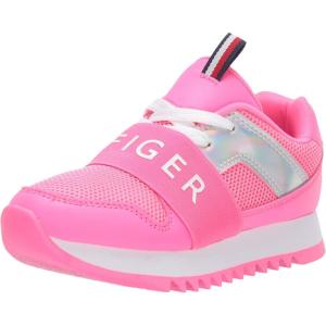 Tommy Hilfiger Girl’s Leslee Jogger (Little Kid/Big Kid)(Neon Pink/Metallic)