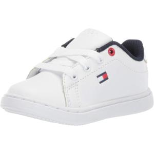 Tommy Hilfiger Kids Iconic Court (Toddler)(White)