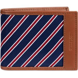 Tommy Hilfiger Men’s Fabric Inlay Wallet – Bifold, Trifold and Front Pocket Styles(Tan – Passcase)