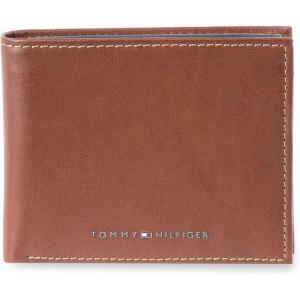 Tommy Hilfiger Men’s Stockon Coin Wallet(Tan/Navy)