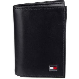 Tommy Hilfiger Men’s Trifold Wallet(Oxford Black)