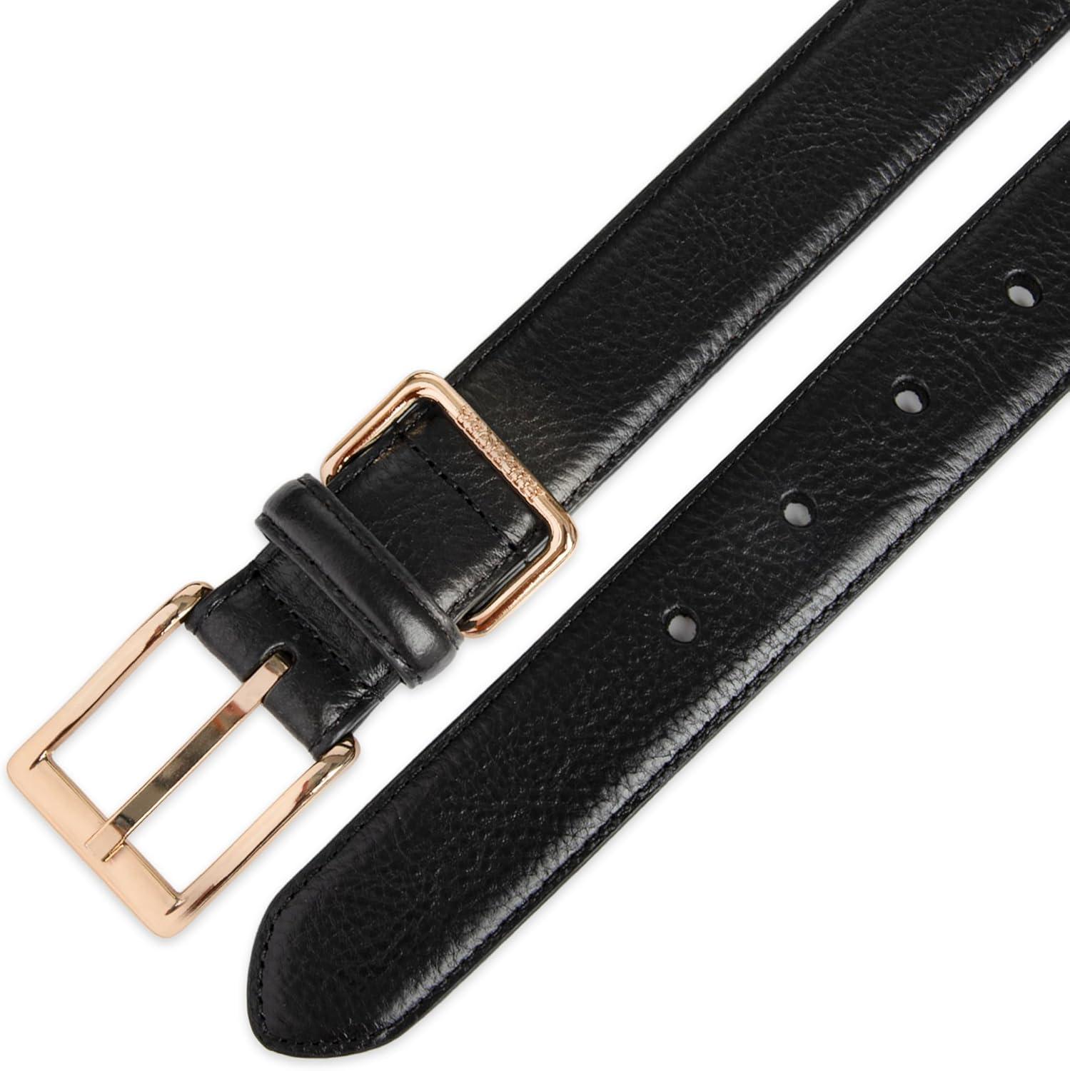 imageTommy Hilfiger Mens Casual SemiDress Belt Versatile for Work or Weekend Regular and Big ampamp Tall SizingBlack Double Loop