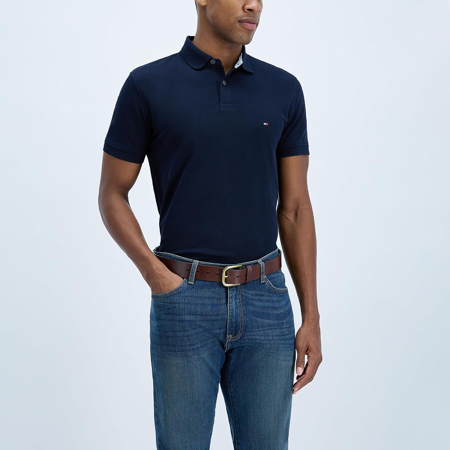 imageTommy Hilfiger Mens Classic Casual Leather Belt for Everyday WearChocolate
