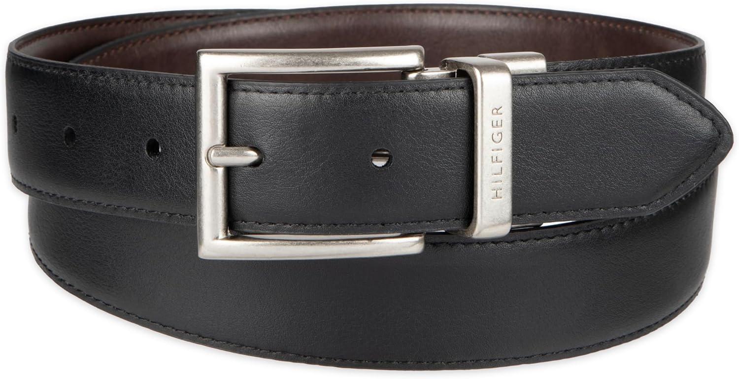 imageTommy Hilfiger mens Reversible BeltBrownBlack