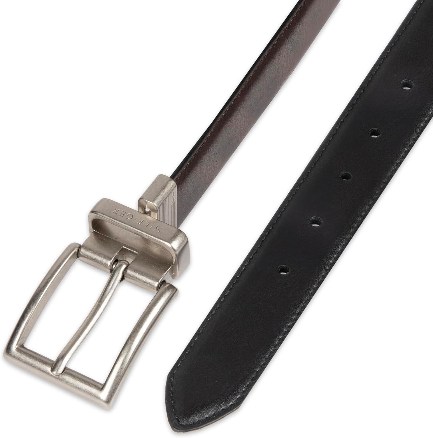 imageTommy Hilfiger mens Reversible BeltBrownBlack