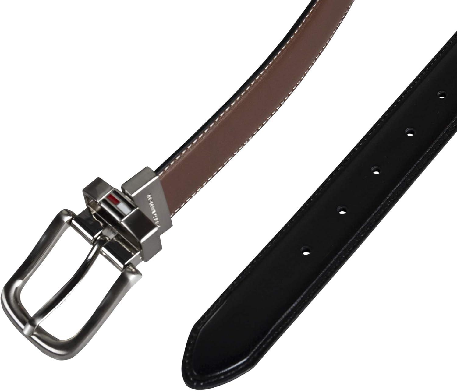 imageTommy Hilfiger mens Reversible BeltBrownBlack Casual