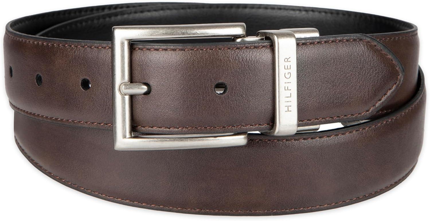 imageTommy Hilfiger mens Reversible BeltBrownBlack Classic