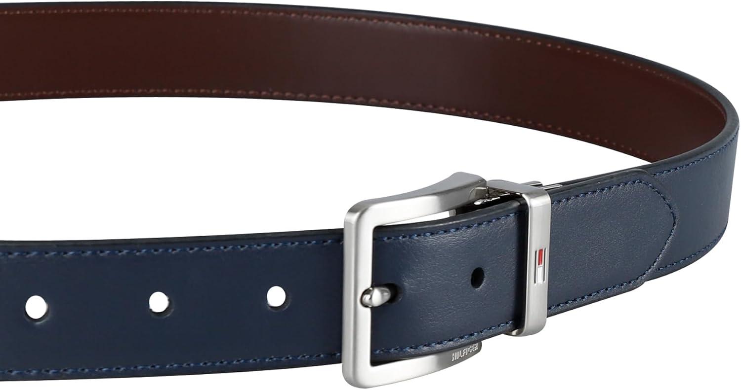 imageTommy Hilfiger mens Reversible BeltNavyBrown
