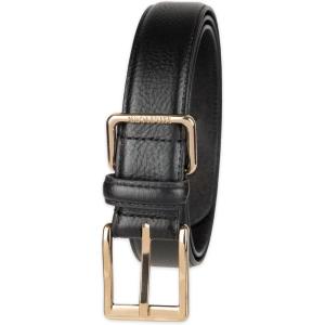 Tommy Hilfiger Men’s Casual Semi-Dress Belt – Versatile for Work or Weekend (Regular and Big & Tall Sizing)(Black Double Loop)