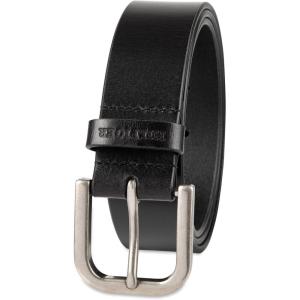 Tommy Hilfiger Men’s Classic Casual Leather Belt for Everyday Wear(Black Raw Edge)
