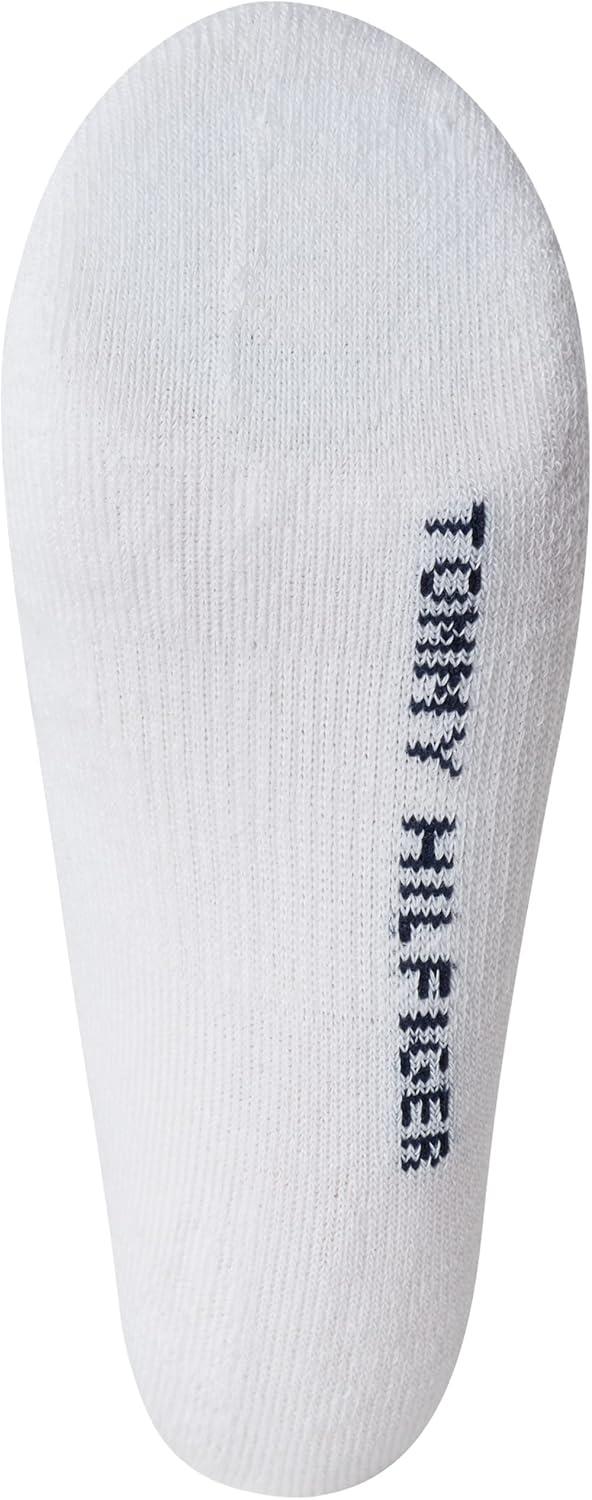 imageTommy Hilfiger Boys Athletic Socks Performance Cushion Quarter Cut Ankle Socks 6 PackWhite