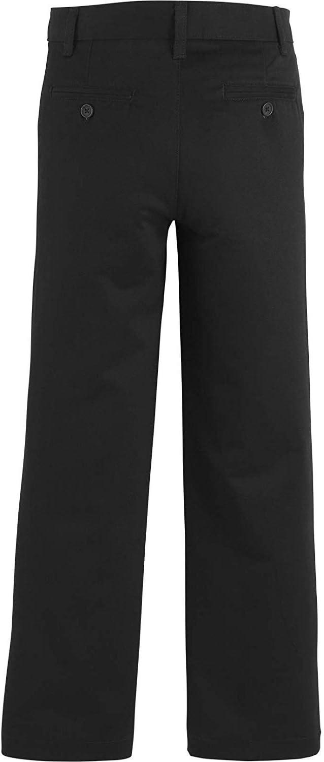 imageTommy Hilfiger Boys Flat Front Twill Blend Dress Pants Kids School UniformsBlack