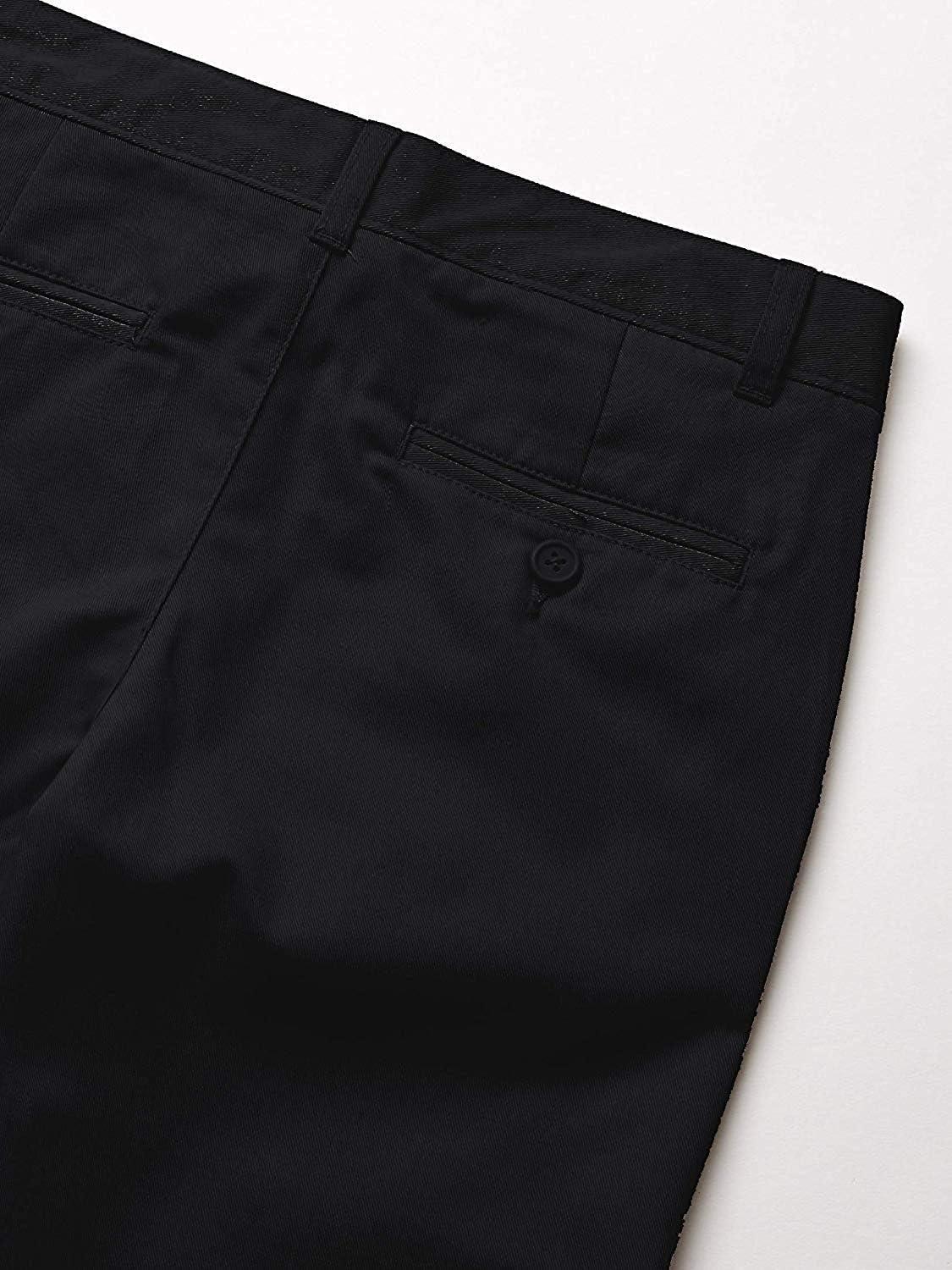 imageTommy Hilfiger Boys Flat Front Twill Blend Dress Pants Kids School UniformsBlack