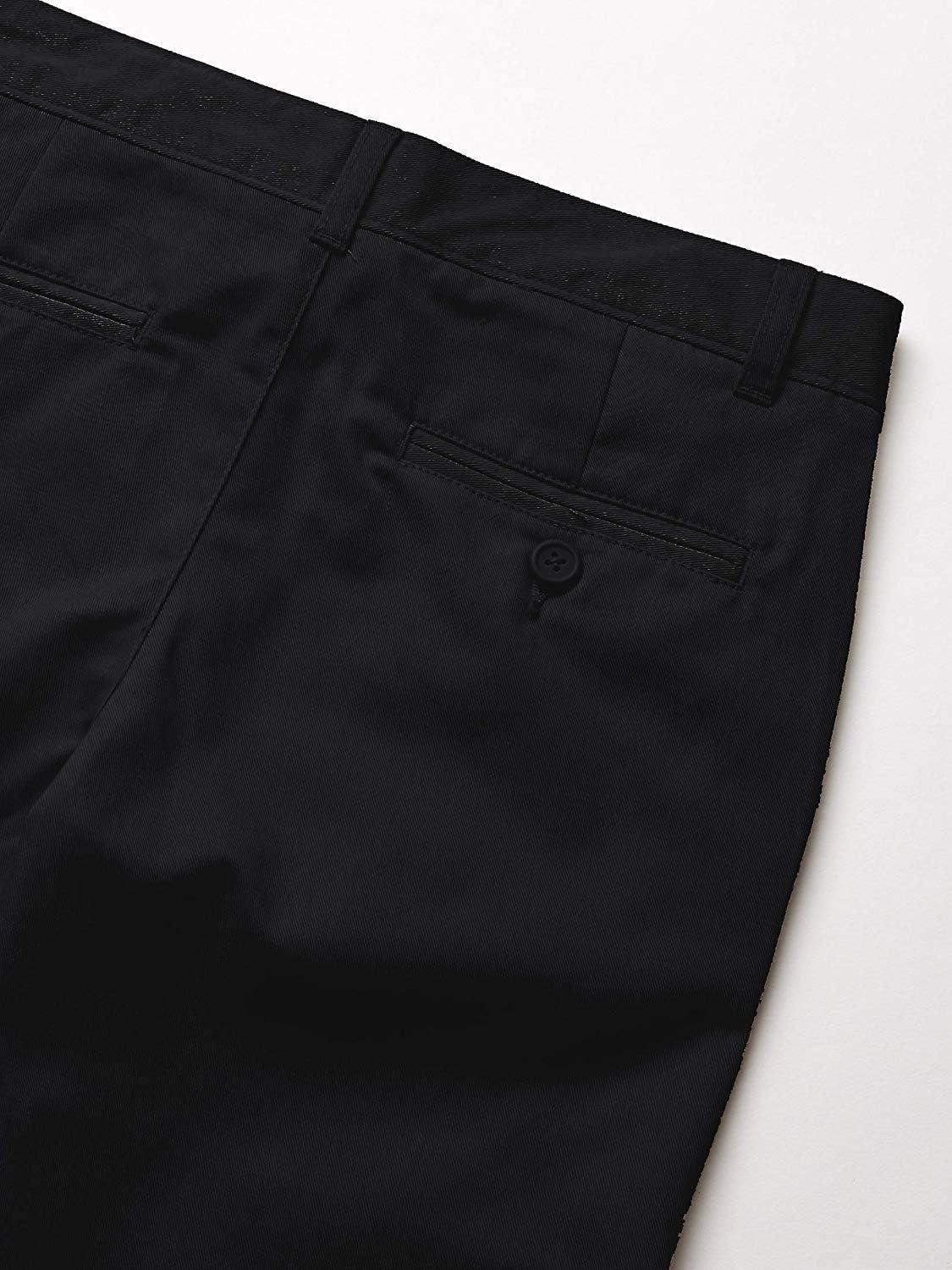 imageTommy Hilfiger Boys Flat Front Twill Blend Dress Pants Kids School UniformsBlack