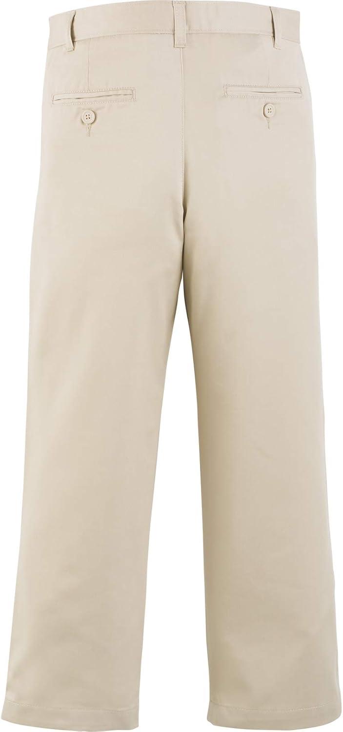 imageTommy Hilfiger Boys Flat Front Twill Blend Dress Pants Kids School UniformsKhaki