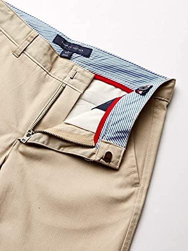 imageTommy Hilfiger Boys Flat Front Twill Blend Dress Pants Kids School UniformsKhaki