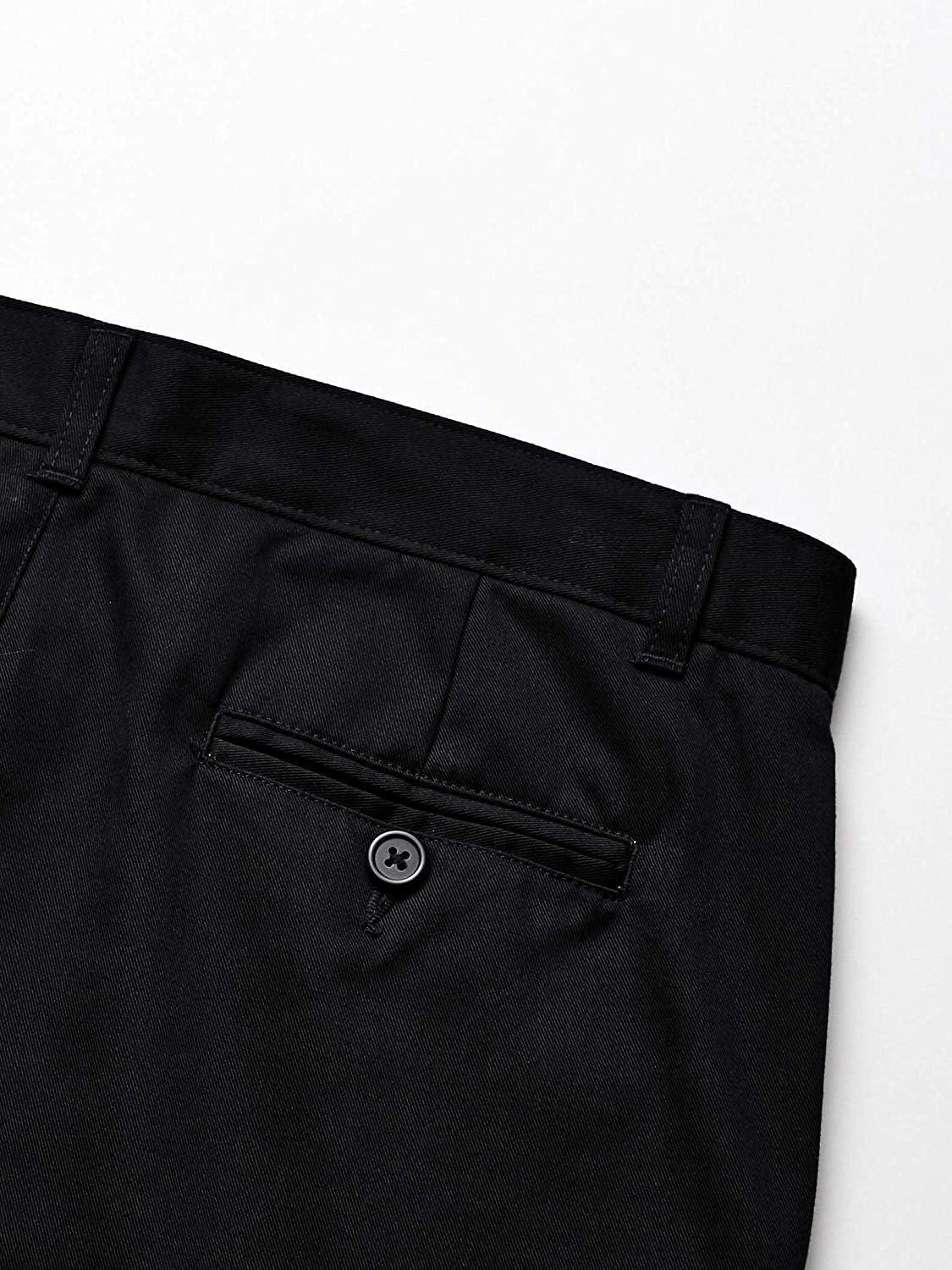 imageTommy Hilfiger Boys Flat Front Twill Blend Shorts Kids School Uniforms ClothesBlack