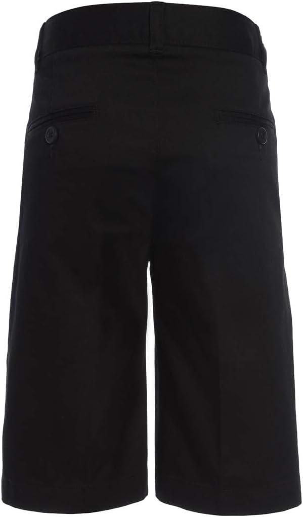 imageTommy Hilfiger Boys Flat Front Twill Blend Shorts Kids School Uniforms ClothesBlack