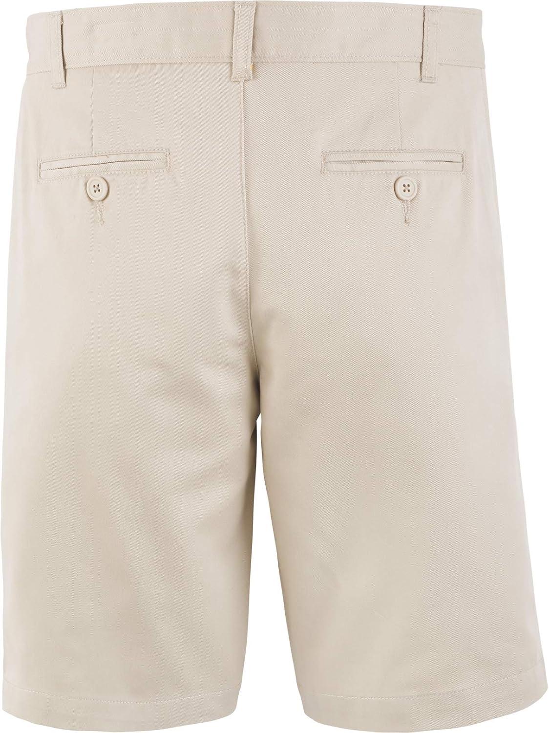 imageTommy Hilfiger Boys Flat Front Twill Blend Shorts Kids School Uniforms ClothesKhaki