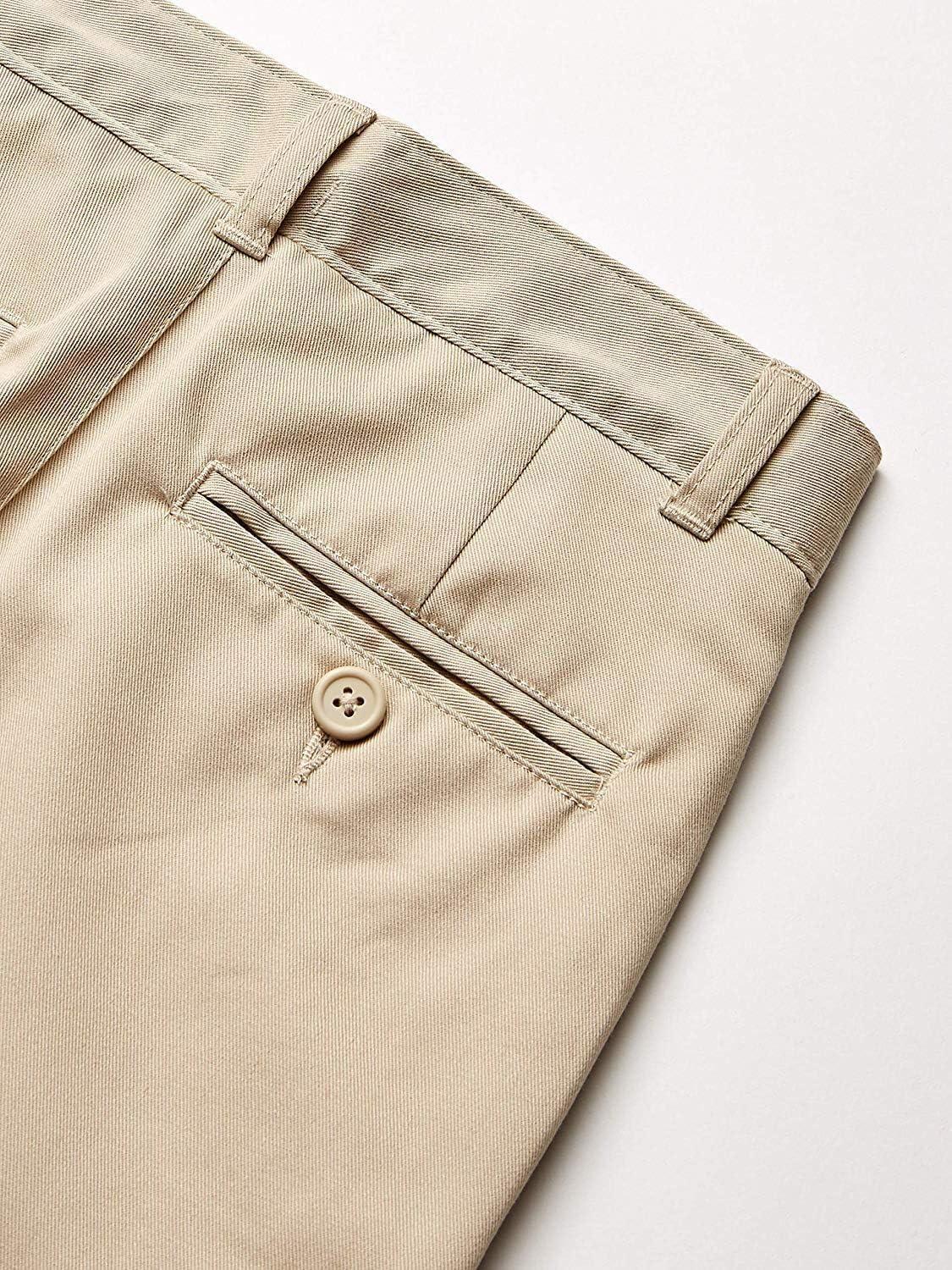 imageTommy Hilfiger Boys Flat Front Twill Blend Shorts Kids School Uniforms ClothesKhaki