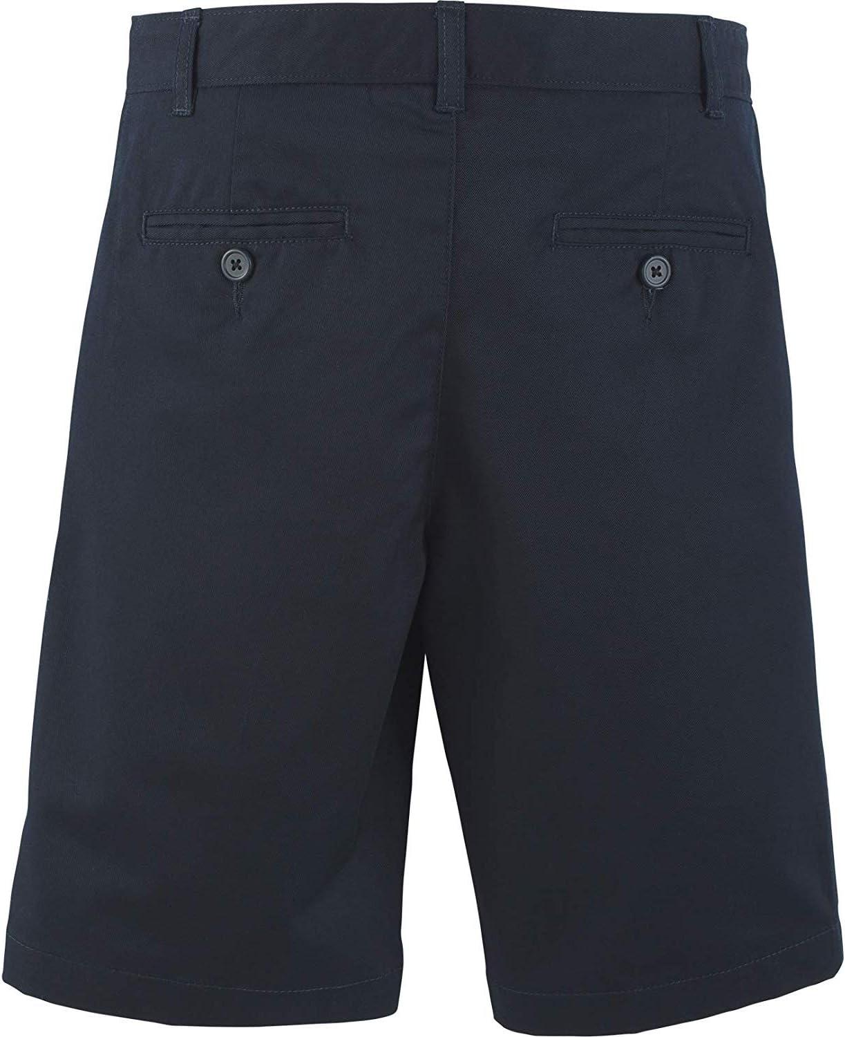 imageTommy Hilfiger Boys Flat Front Twill Blend Shorts Kids School Uniforms ClothesNavy