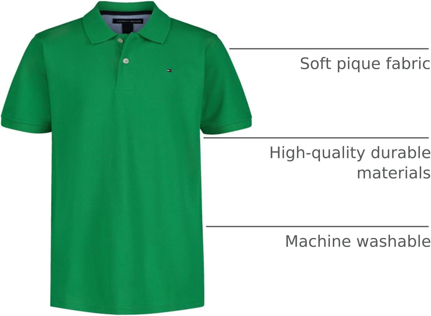 imageTommy Hilfiger Boys Ivy Polo Big KidsBright Green