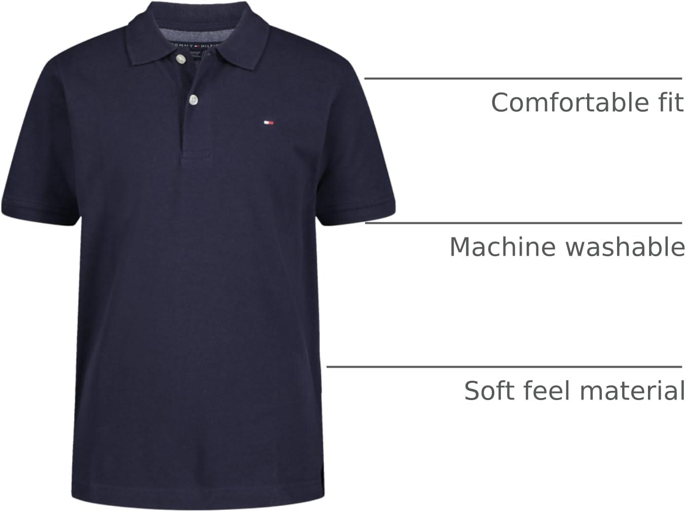 imageTommy Hilfiger Boys Ivy Polo Big KidsClassic Navy Blazer