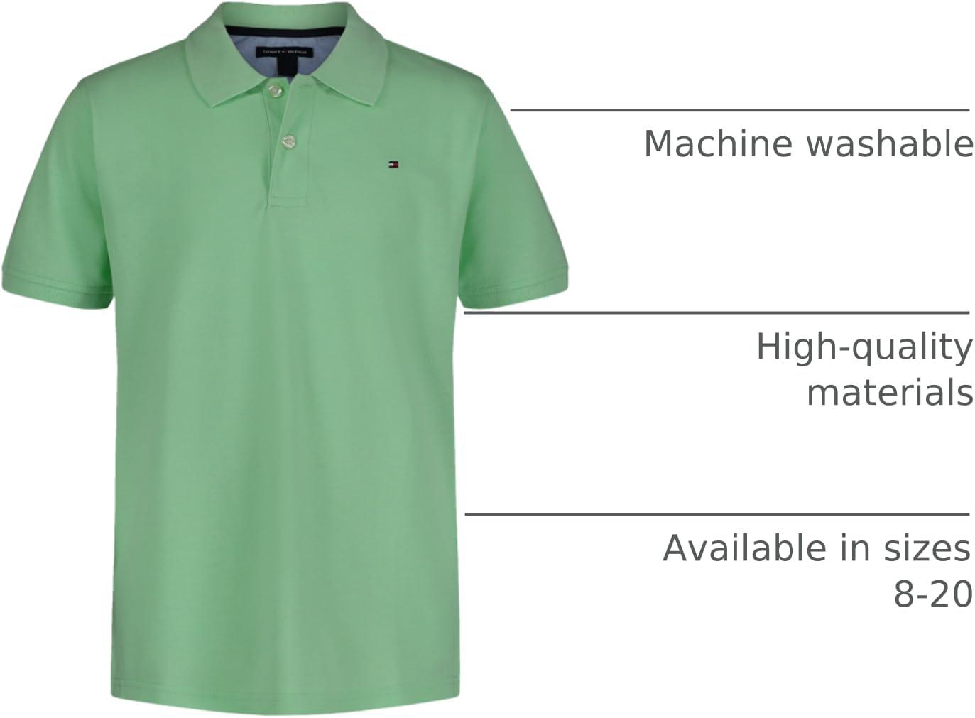 imageTommy Hilfiger Boys Ivy Polo Big KidsGreen Ash