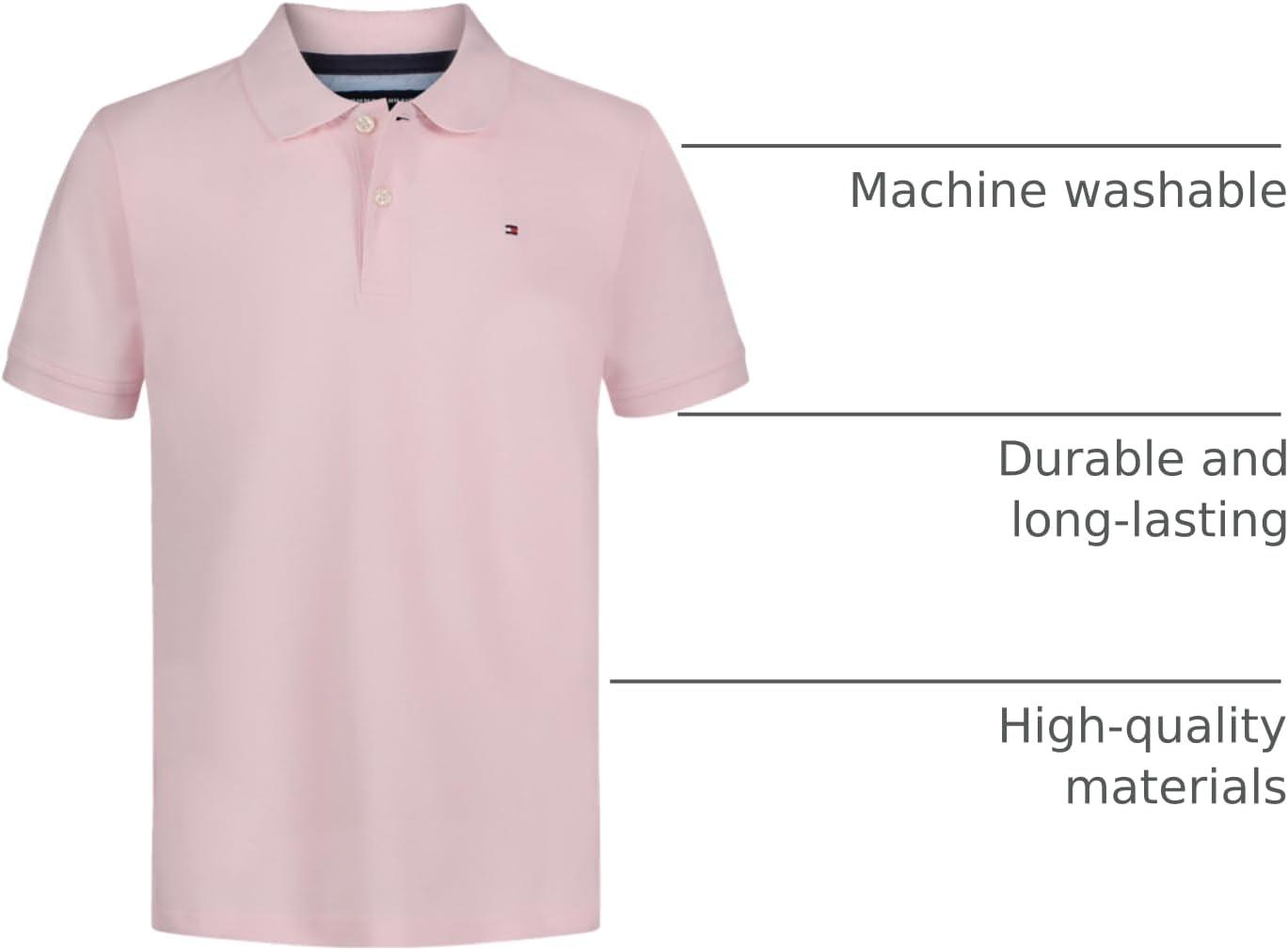 imageTommy Hilfiger Boys Ivy Polo Big KidsParfait Pink
