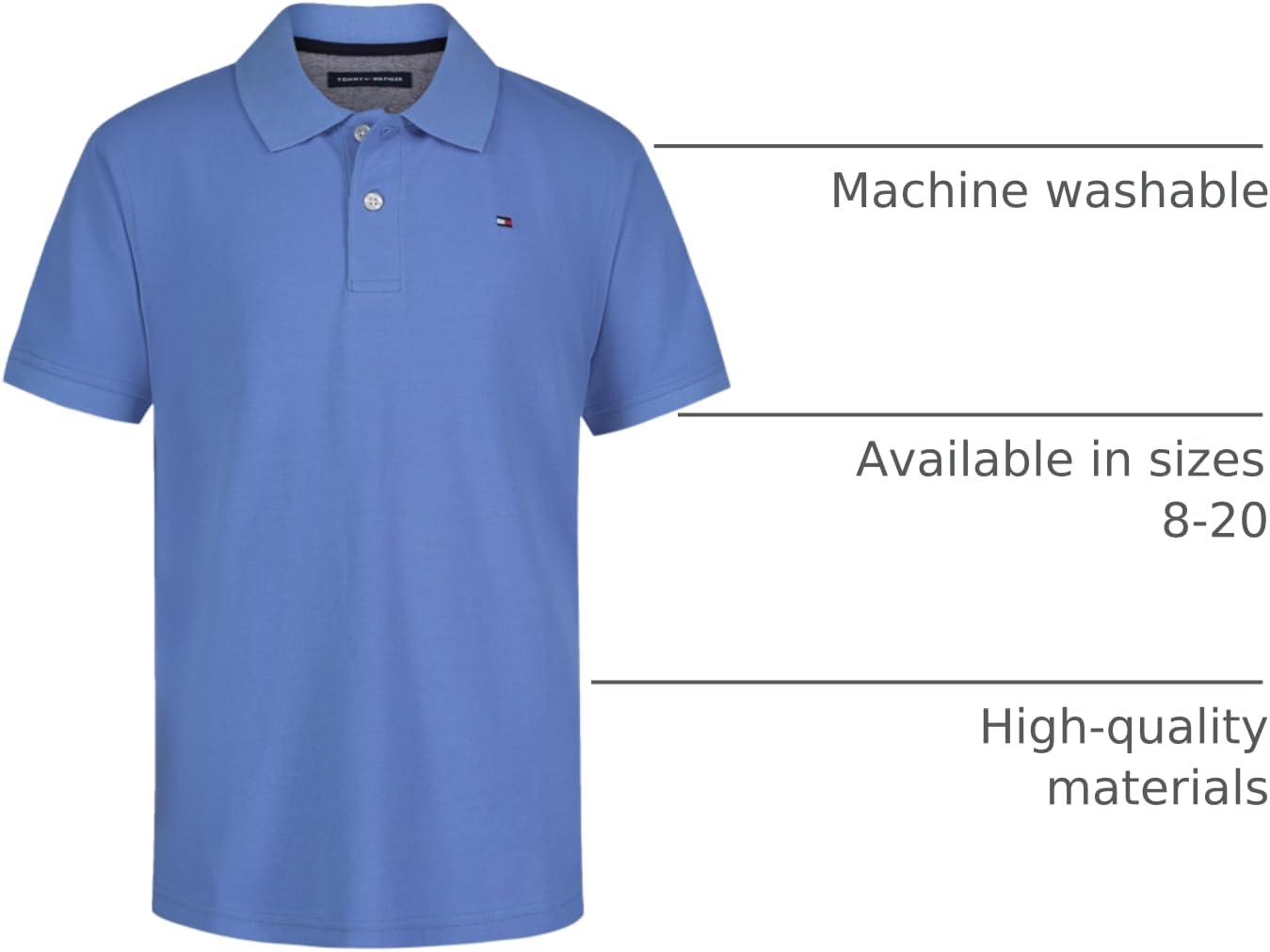 imageTommy Hilfiger Boys Ivy Polo Big KidsSpring Blue