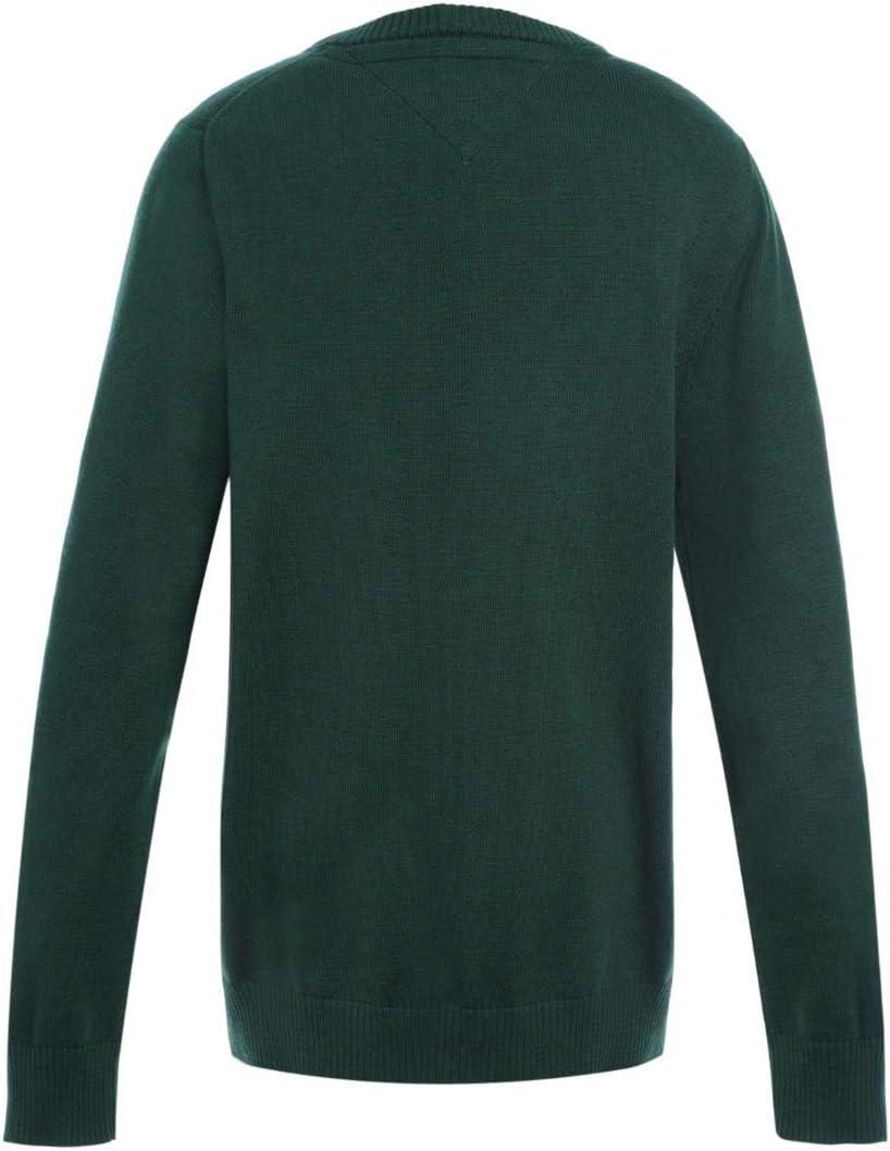 imageTommy Hilfiger Boys Long Sleeve Ribbed VNeck Pullover Sweater School UniformsHunter