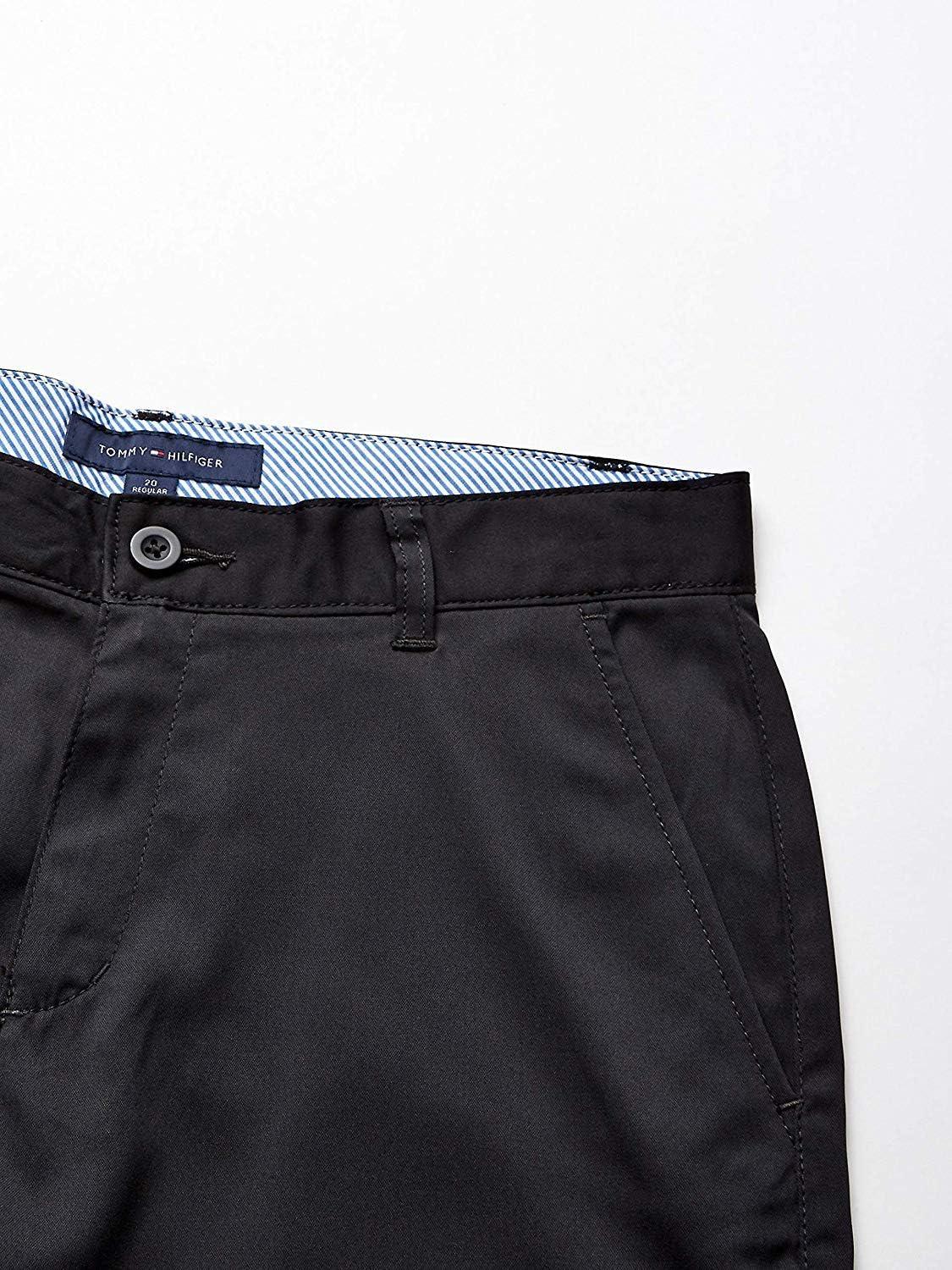 imageTommy Hilfiger Boys Performance Golf Shorts Breathable Kids School Uniform ClothesBlack
