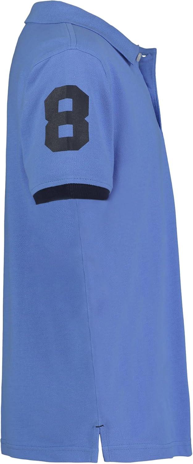 imageTommy Hilfiger Boys Short Sleeve Pique Matt Polo Button ShirtSpring Blue