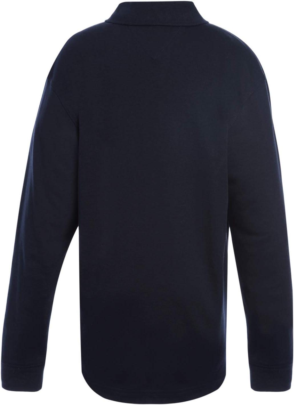 imageTommy Hilfiger CoEd Long Sleeve Comfort Fit Interlock Polo Kids School UniformNavy