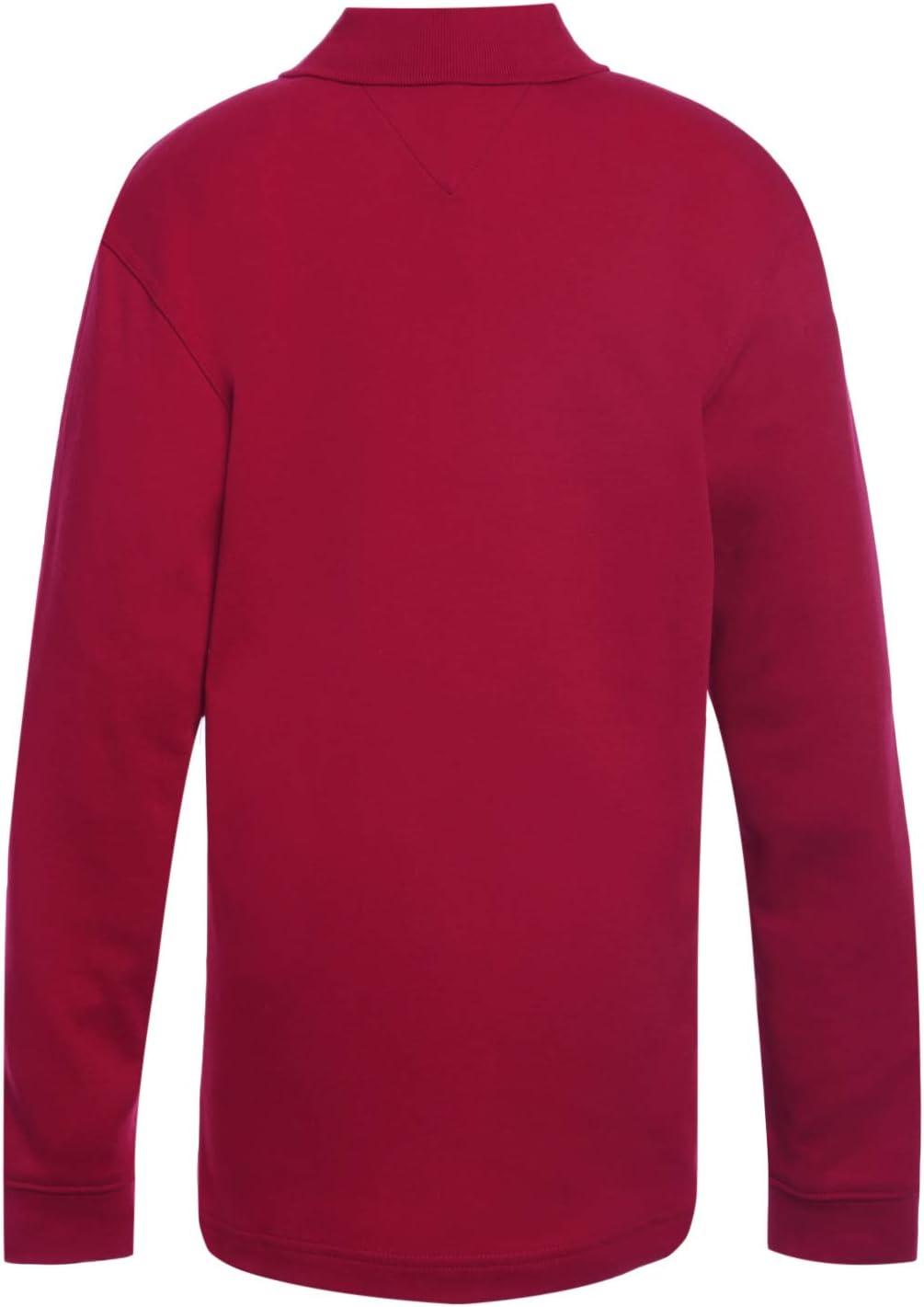 imageTommy Hilfiger CoEd Long Sleeve Comfort Fit Interlock Polo Kids School UniformRed