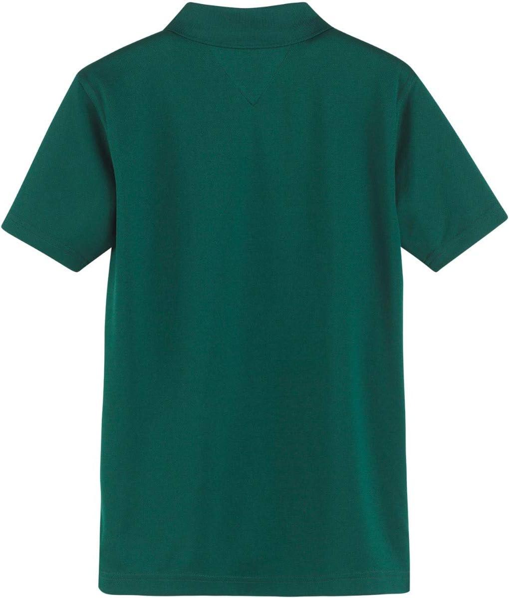 imageTommy Hilfiger CoEd Short Sleeve Kids School Uniform Performance Polo ShirtHunter
