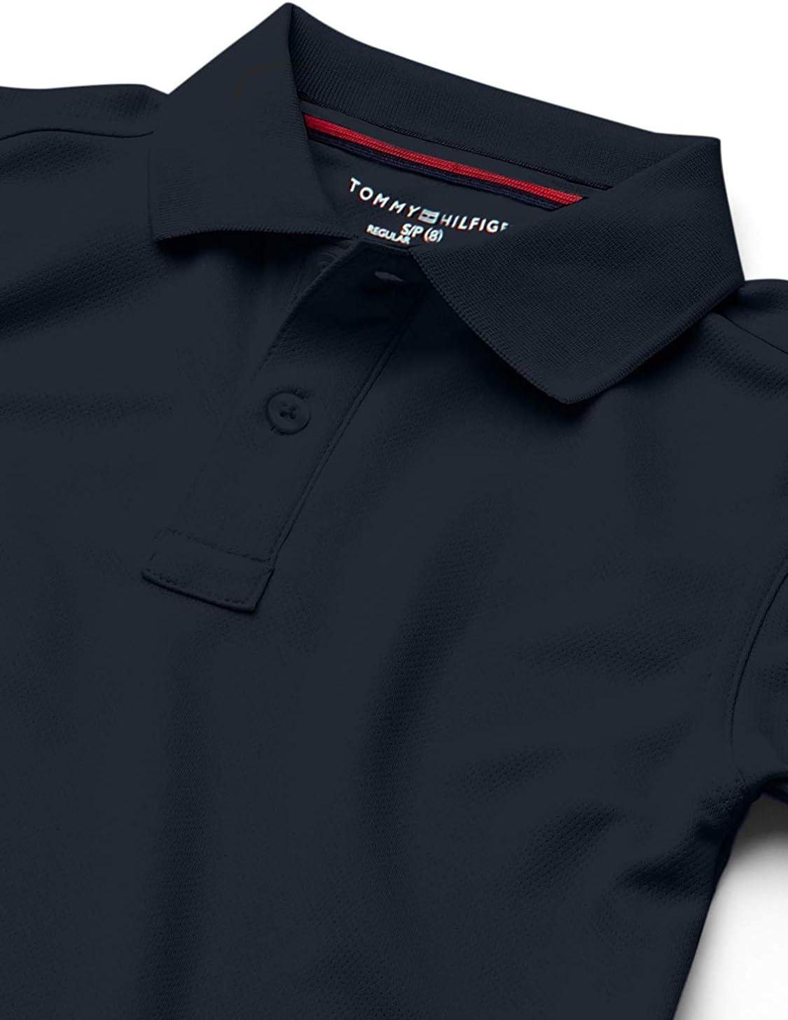 imageTommy Hilfiger CoEd Short Sleeve Kids School Uniform Performance Polo ShirtNavy