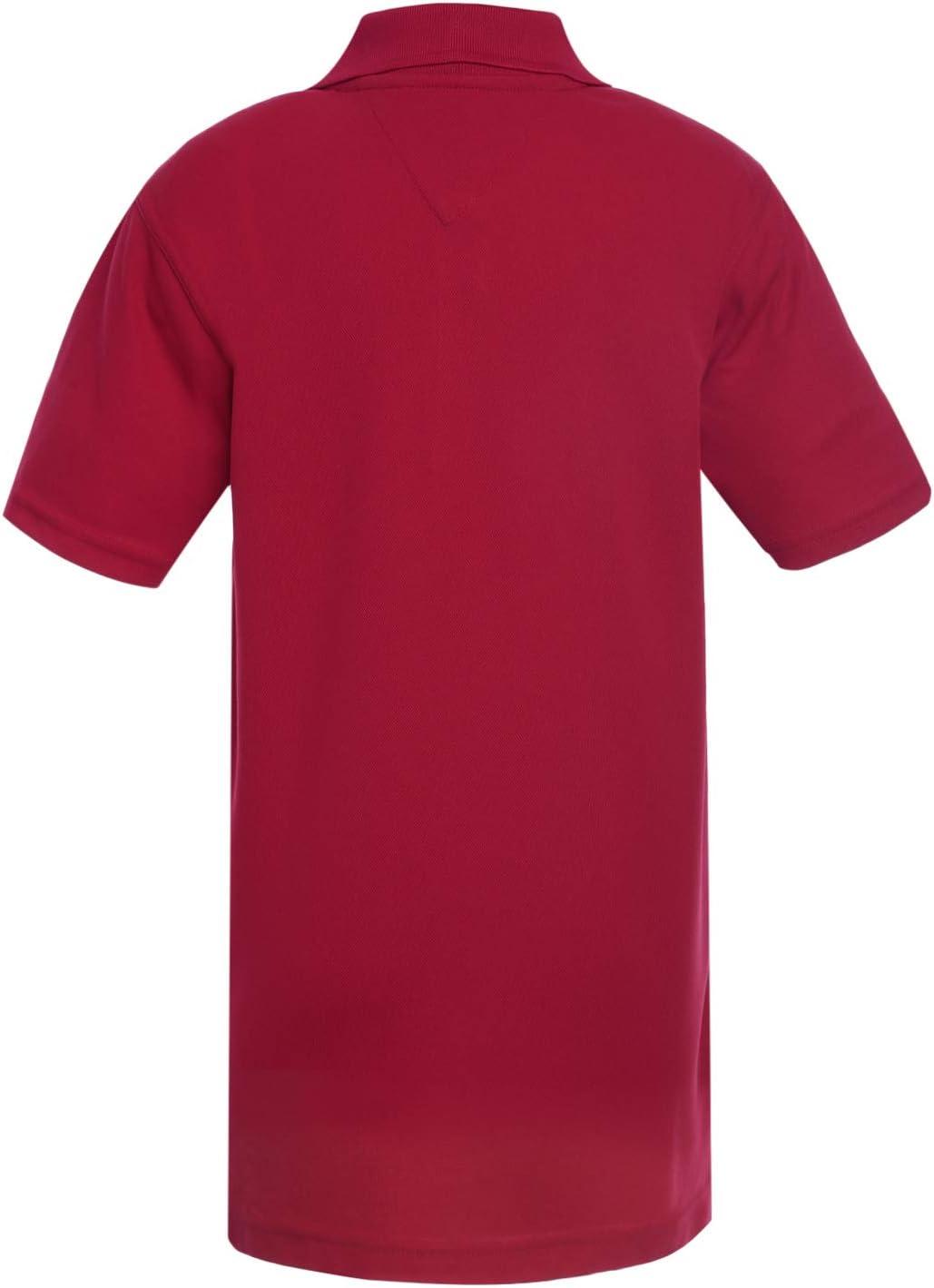 imageTommy Hilfiger CoEd Short Sleeve Kids School Uniform Performance Polo ShirtRed