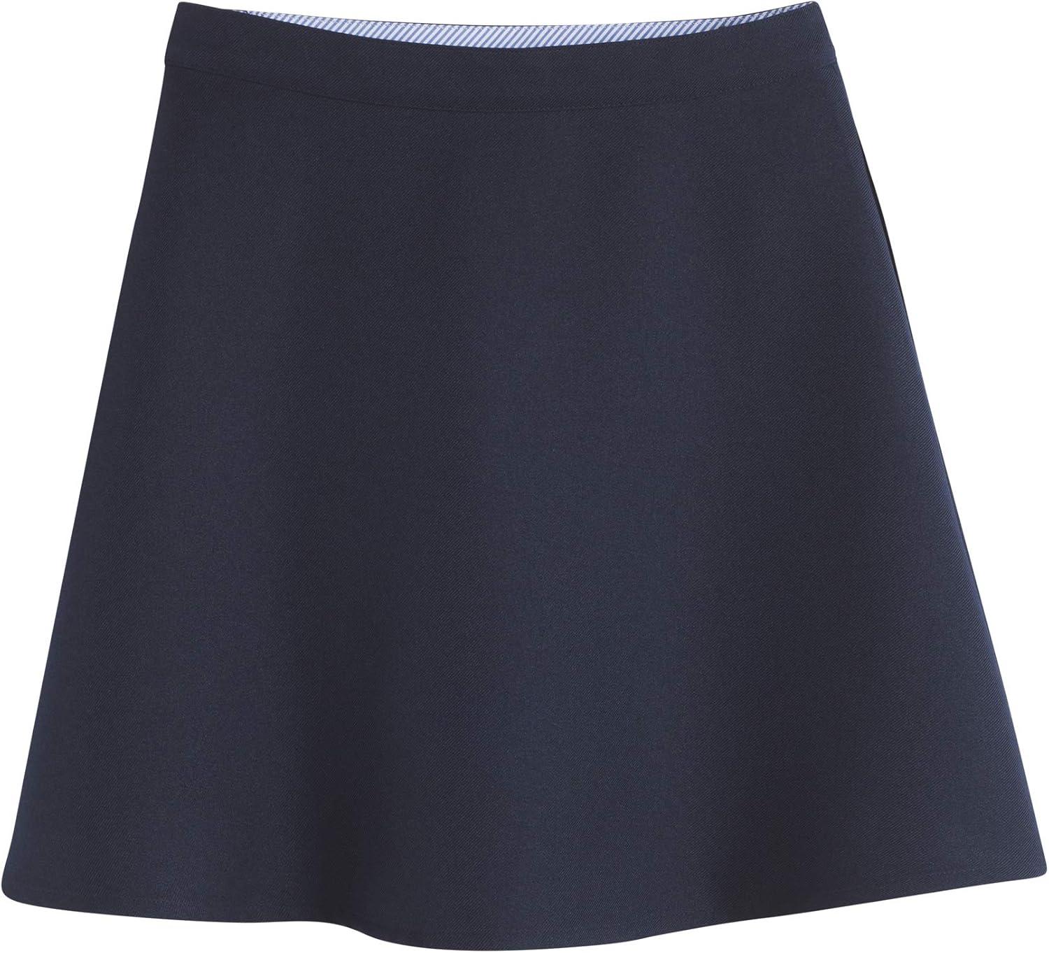 imageTommy Hilfiger Girls ALine Side Button Adjustable Flared Skort with PocketNavy