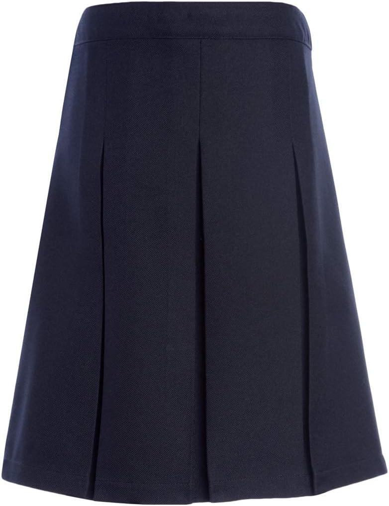 imageTommy Hilfiger Girls Adjustable Solid Box Classic Pleat Skirt School UniformNavy