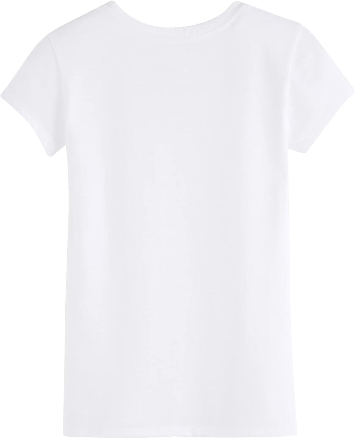 imageTommy Hilfiger Girls Fem Fit Short Sleeve Everyday Kids School Uniform TeeWhite