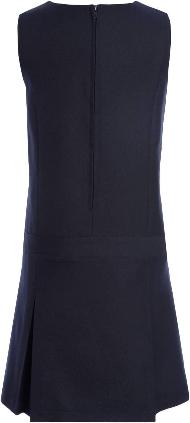 imageTommy Hilfiger Girls Fully Lined Timeless Solid Jumper Dress School UniformNavy