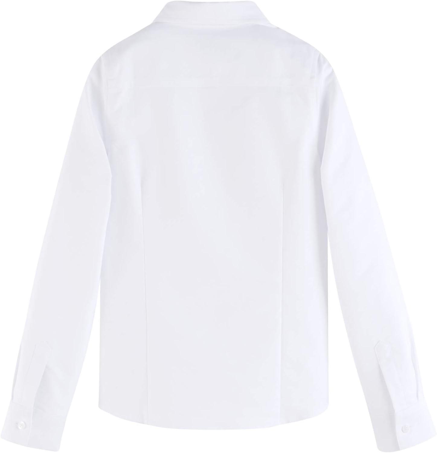 imageTommy Hilfiger Girls Long Sleeve Oxford Girls Buttondown Collar BlouseWhite