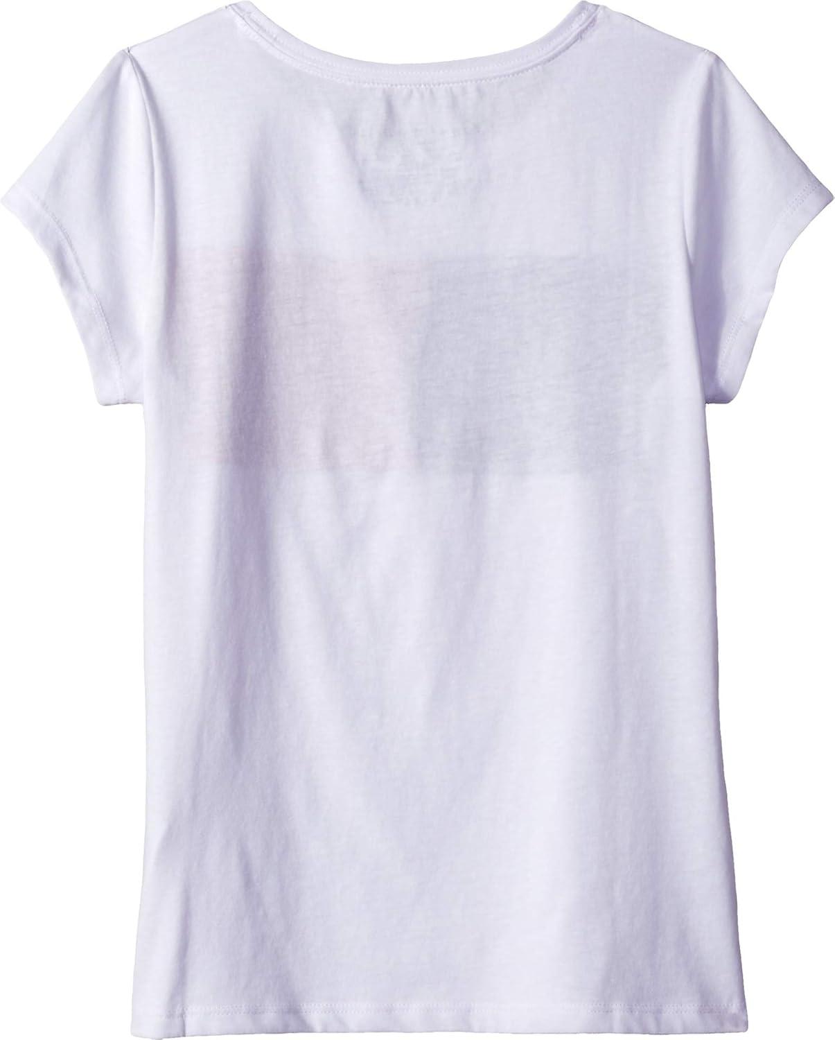 imageTommy Hilfiger Girls Short Sleeve TShirt with Flag Logo Cotton Blend Tee with Tagless InteriorWhite 4053