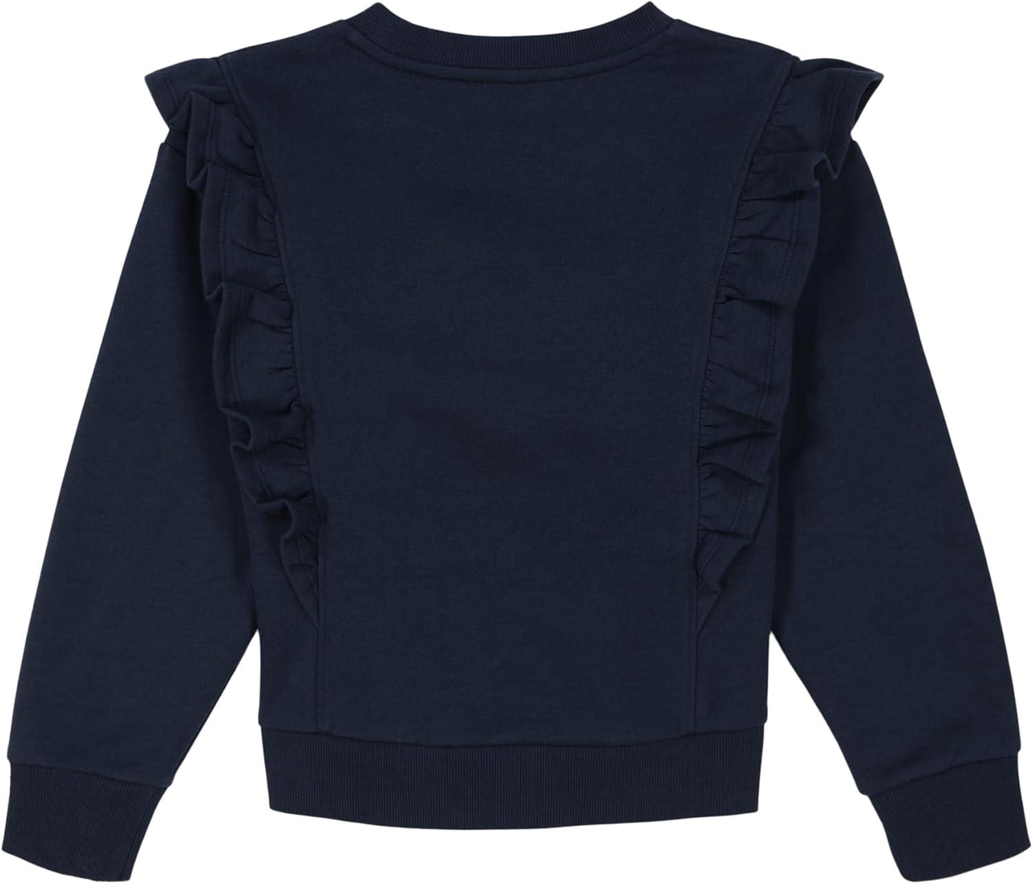 imageTommy Hilfiger Girls Sport Pullover SweaterNavy Ruffle