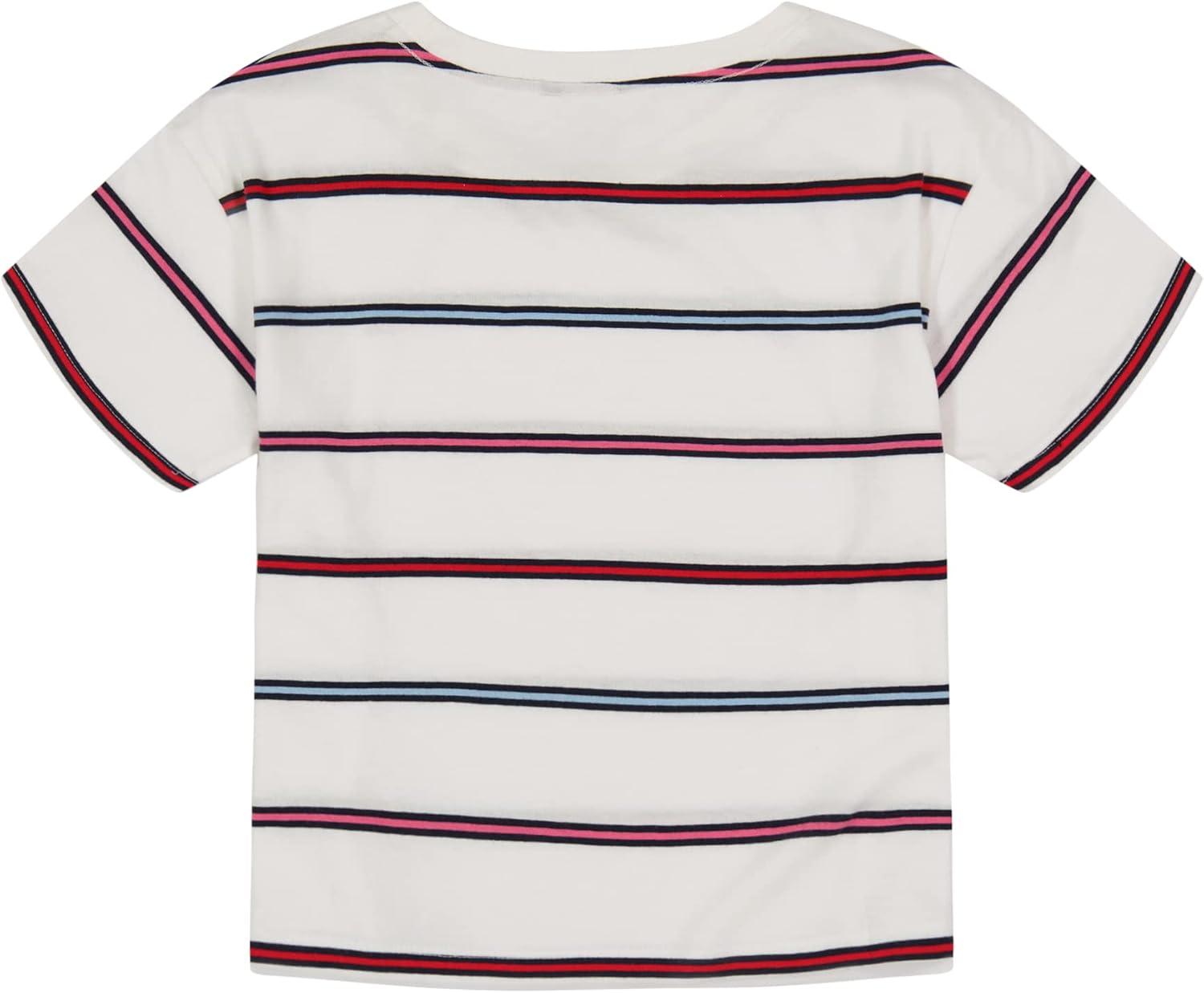 imageTommy Hilfiger Girls Tommy 1985 Flag Tee Big KidsWhite Multi Stripe
