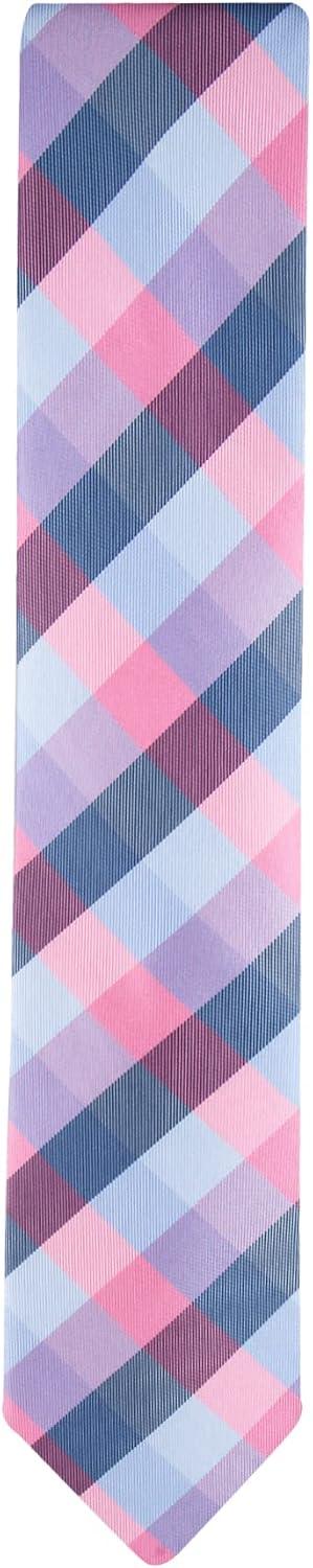 imageTommy Hilfiger Mens Classic Tartan Pattern TiePink Tartan